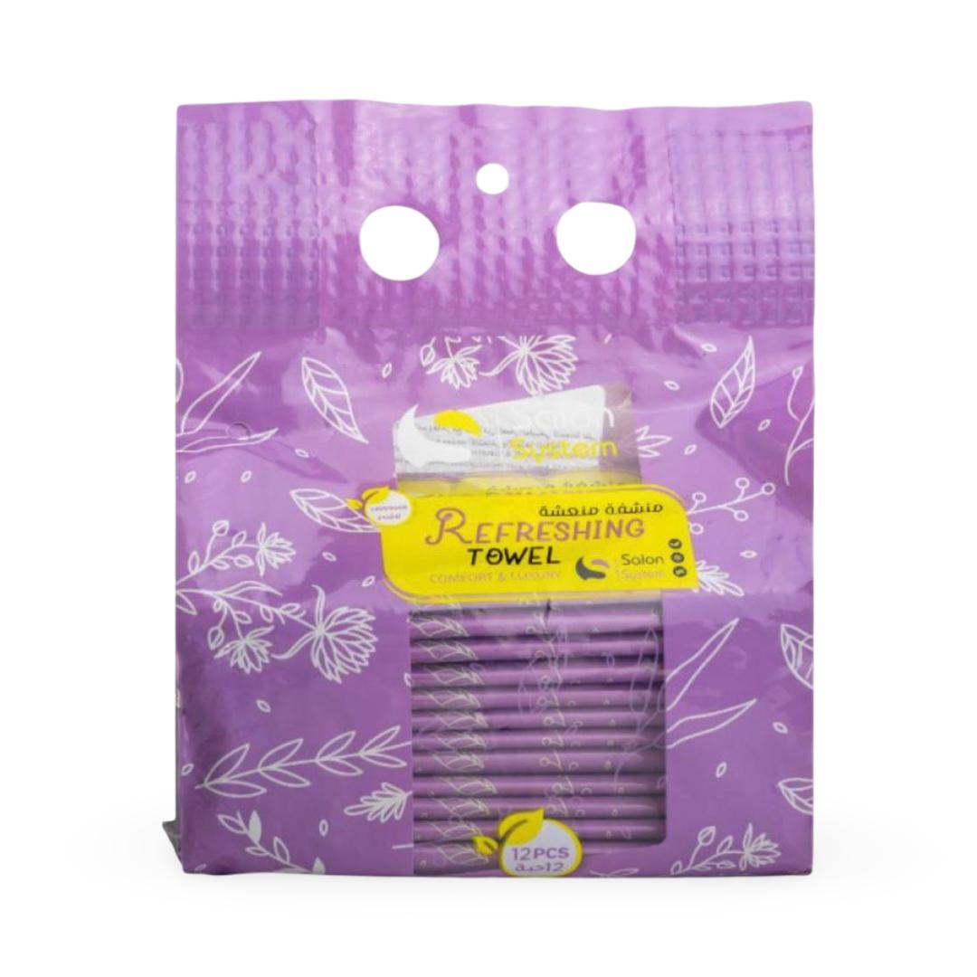 Salon System - Lavender Refreshing Towel - 12 Pcs