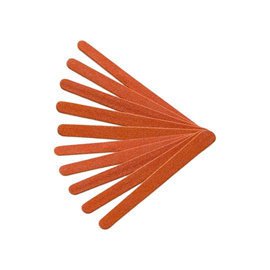 Salon System - Pedicure tools orange nail file - 50 pieces