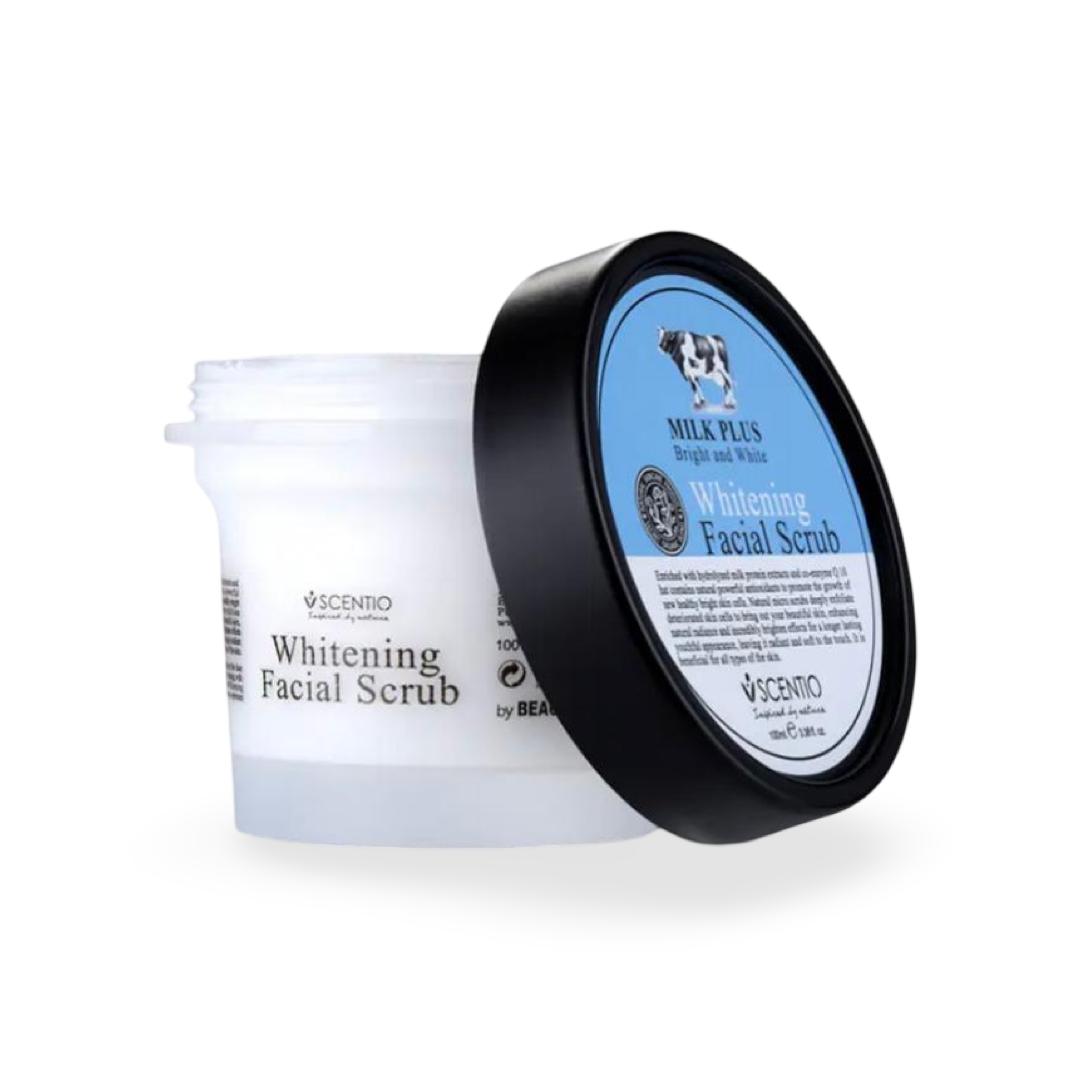 Scentio - Milk Plus Whitening Q10 Facial Scrub - 100g