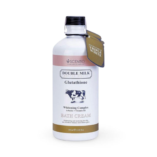 Scentio - Double Milk Triple Bright Glutathione Bath Cream - 350ml