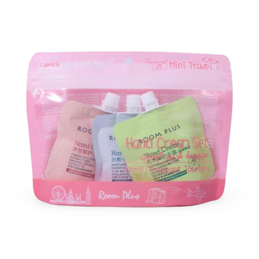 Room Plus - Mini Travel Hand Cream Set - Pink - 30x3 ml