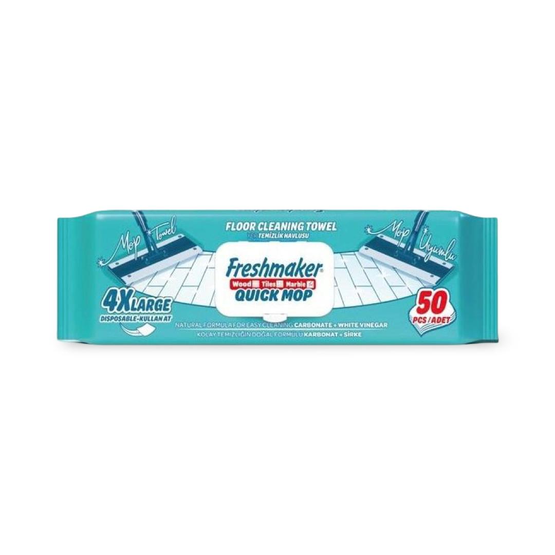 Freshmaker - Floor Cleaning Towel Wood Tiles Marble Quick Mop - 50 pcs