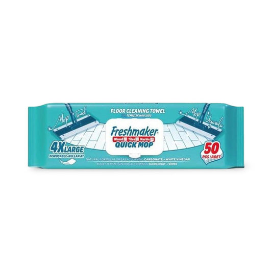 Freshmaker - Floor Cleaning Towel Wood Tiles Marble Quick Mop - 50 pcs