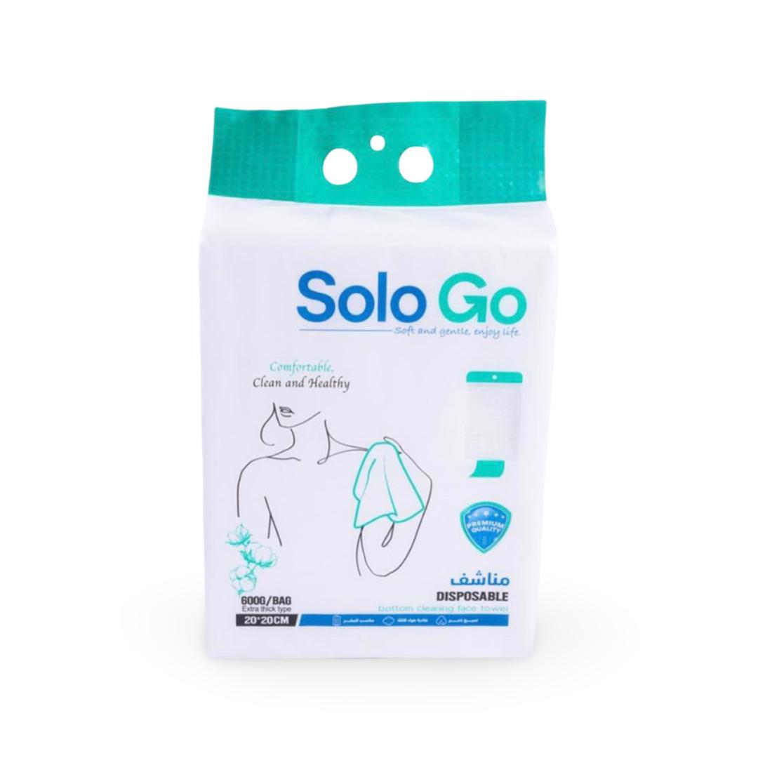 Solo Go - Disposable Bottom Cleaning Face Towel - 180pcs 20*20cm