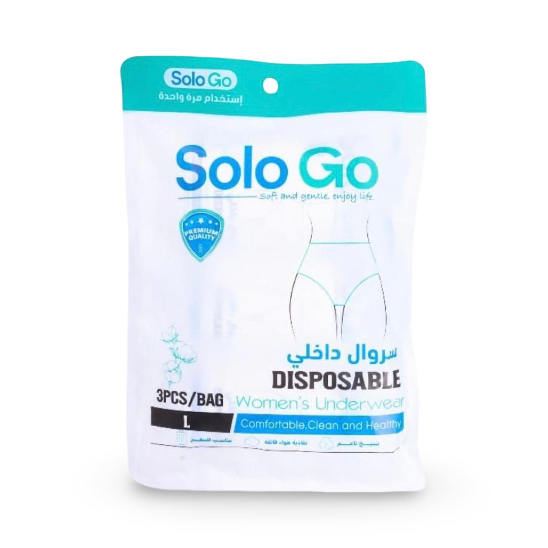 Solo Go - Disposable Women's Underwear 3 Pcs L