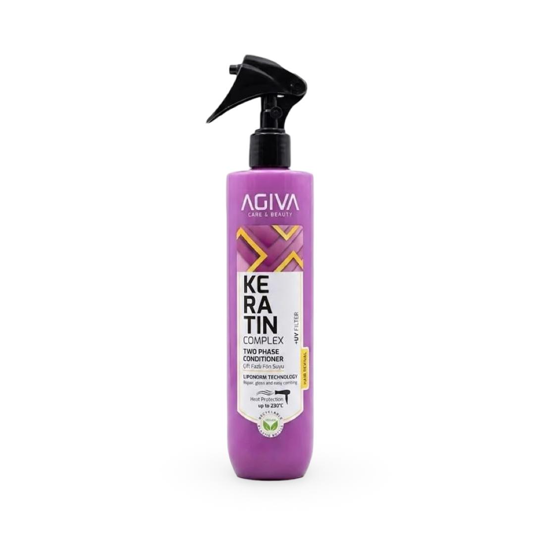 Agiva - Keratin Complex Two Phase Conditioner Heat Protectant - 400ml