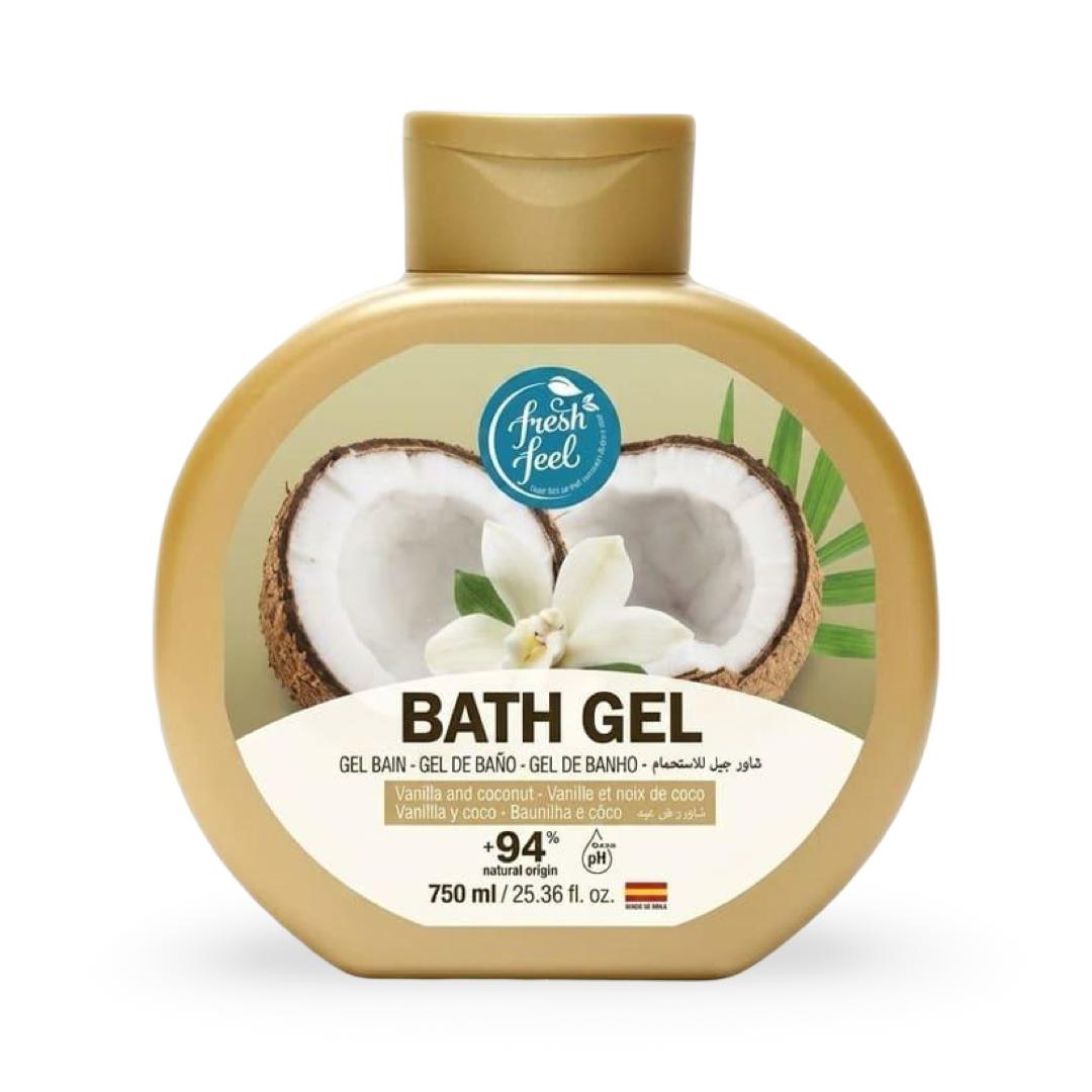 Fresh Feel - Bath Gel Vanilla & Coconut - 750ml