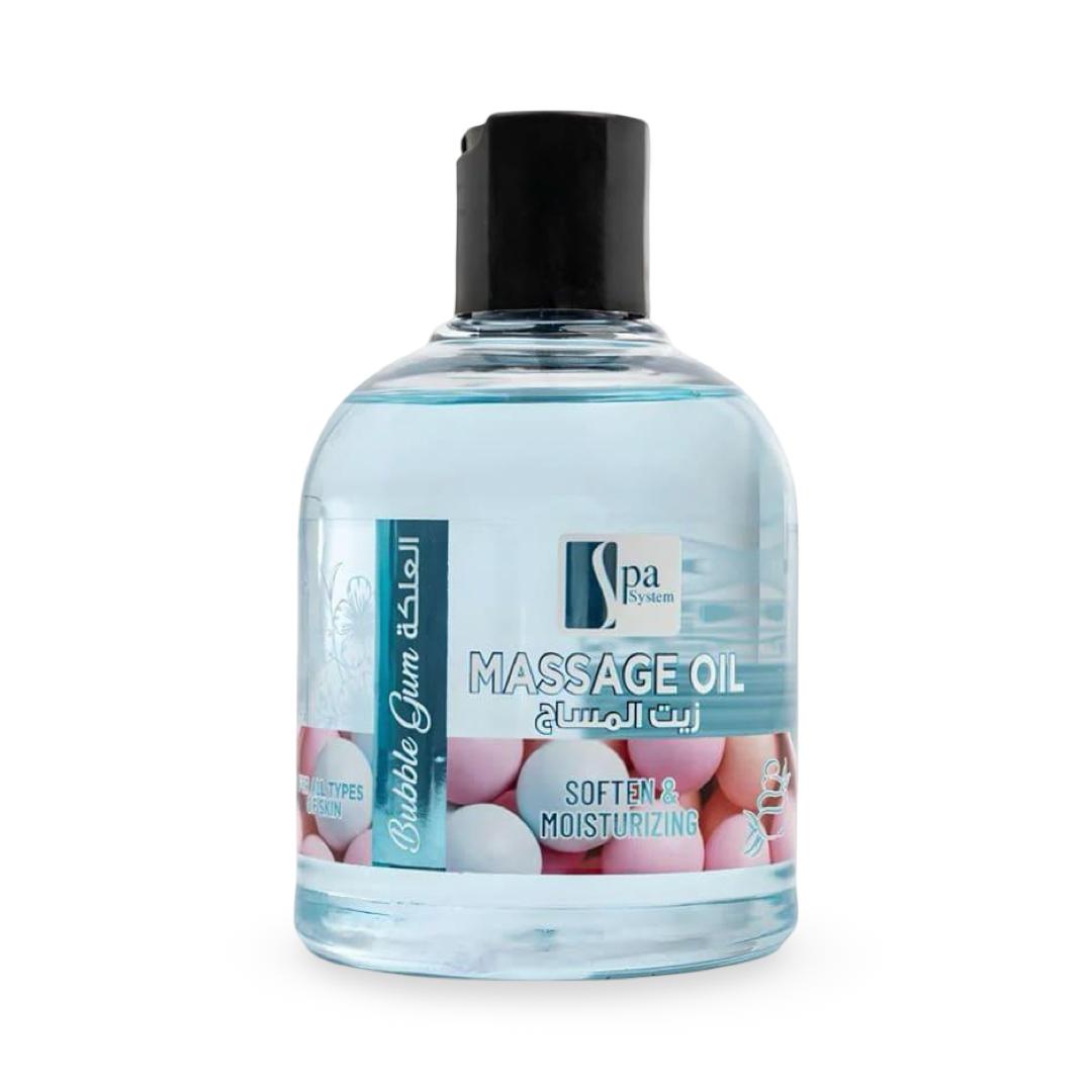 Spa System - Massage Oil Bubble Gum Soften&Moisturizing - 250ml