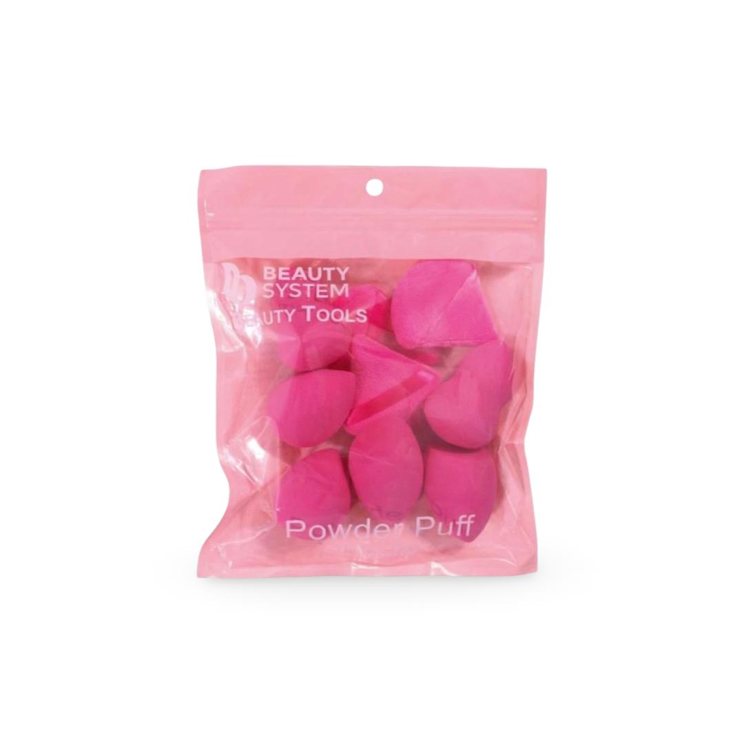 Beauty System - Soft Makeup Sponge Set 9 Pieces Pink - BK24-173