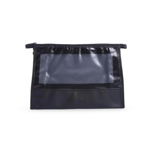 Salon System - Transparent Black Makeup Bag with Zipper
