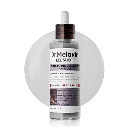 Dr.Melaxin - Peel Shot Exfoliating Black Rice Ampoule - 80ml