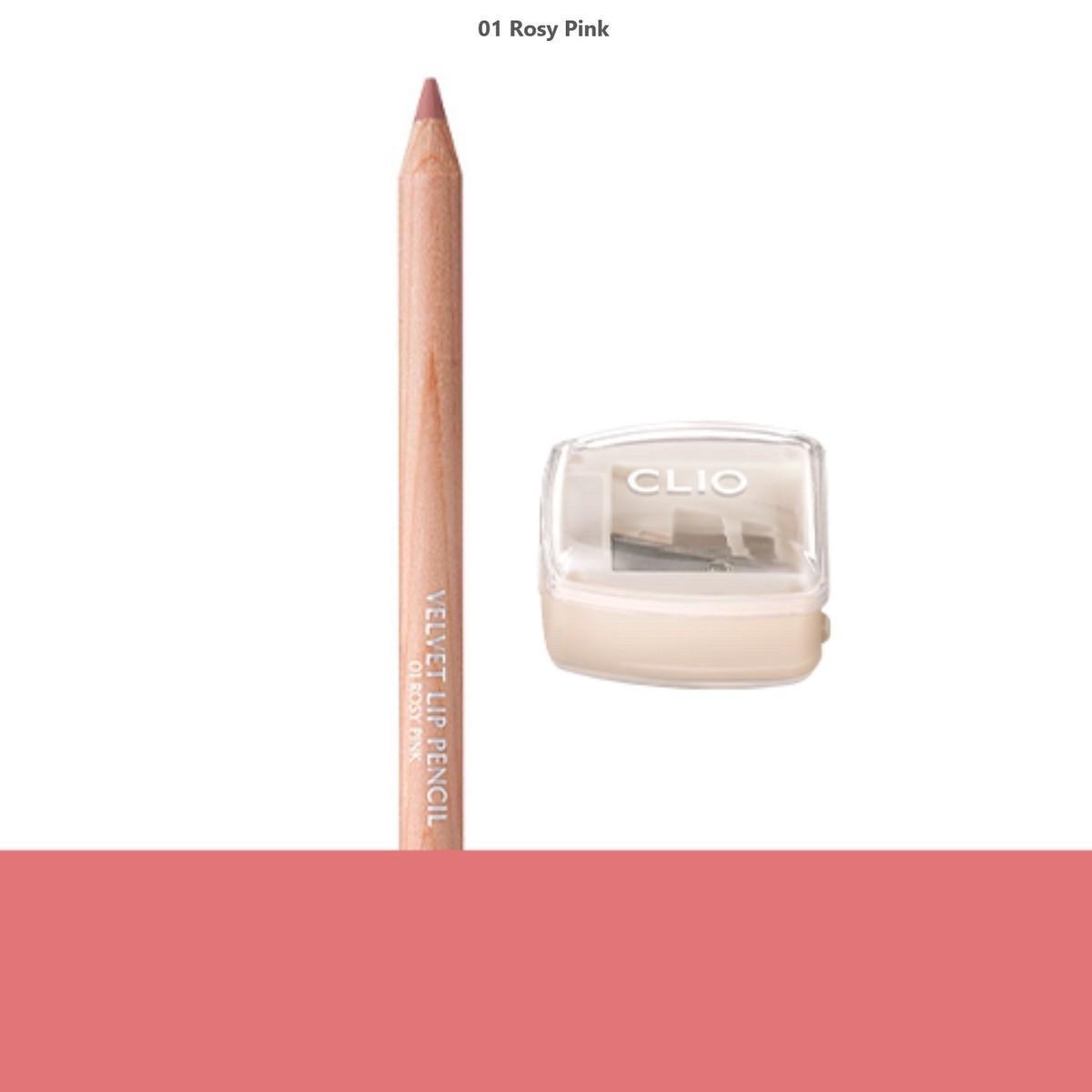 CLIO - Velvet Lip Pencil 01 Rosy Pink - 1.45g