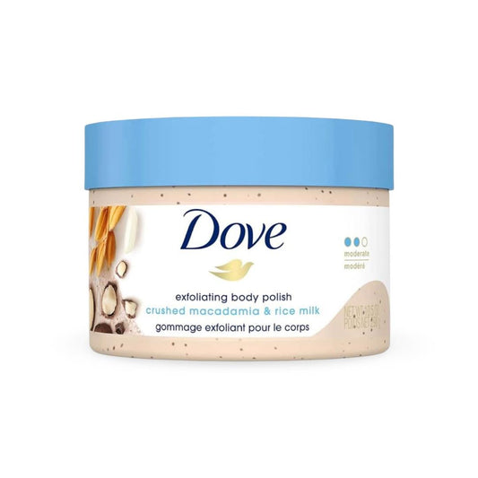 Dove - Exfoliating Body Polish Crushed Macadamia & Rice Milk - 298g