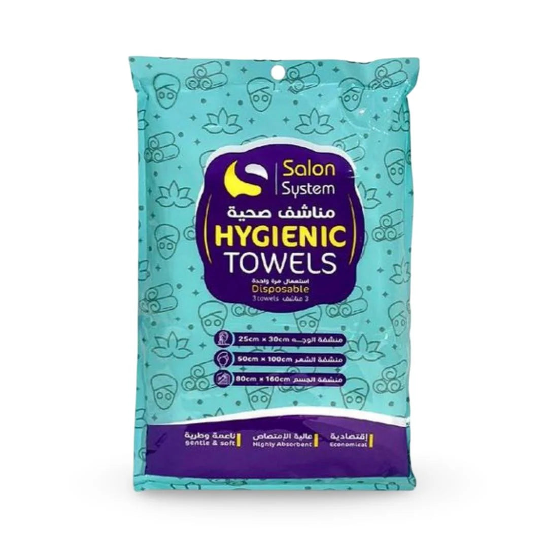 Salon System - Hygienic Disposable Towels - 3 towels