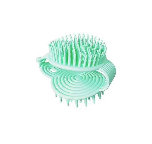 Massage Shampoo Brush Silicone - green