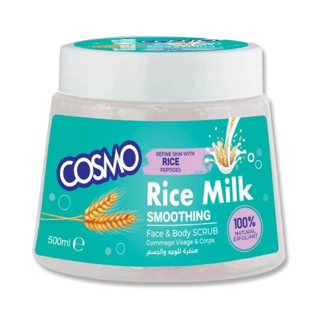 COSMO - RICE MILK FACE AND BODY SCRUB - 500ml