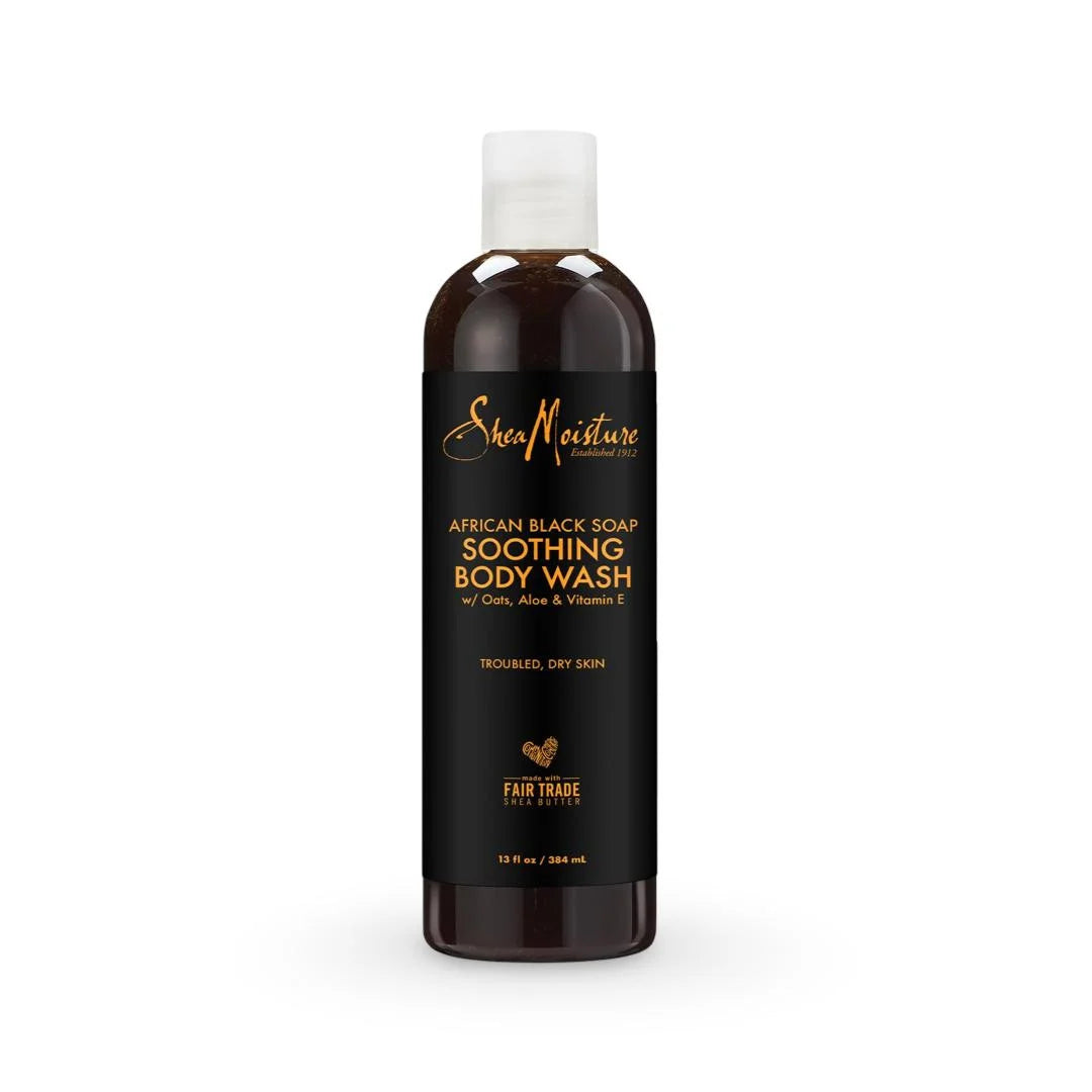 Shea Moisture African Black Soap Soothing Body Wash - 384ml