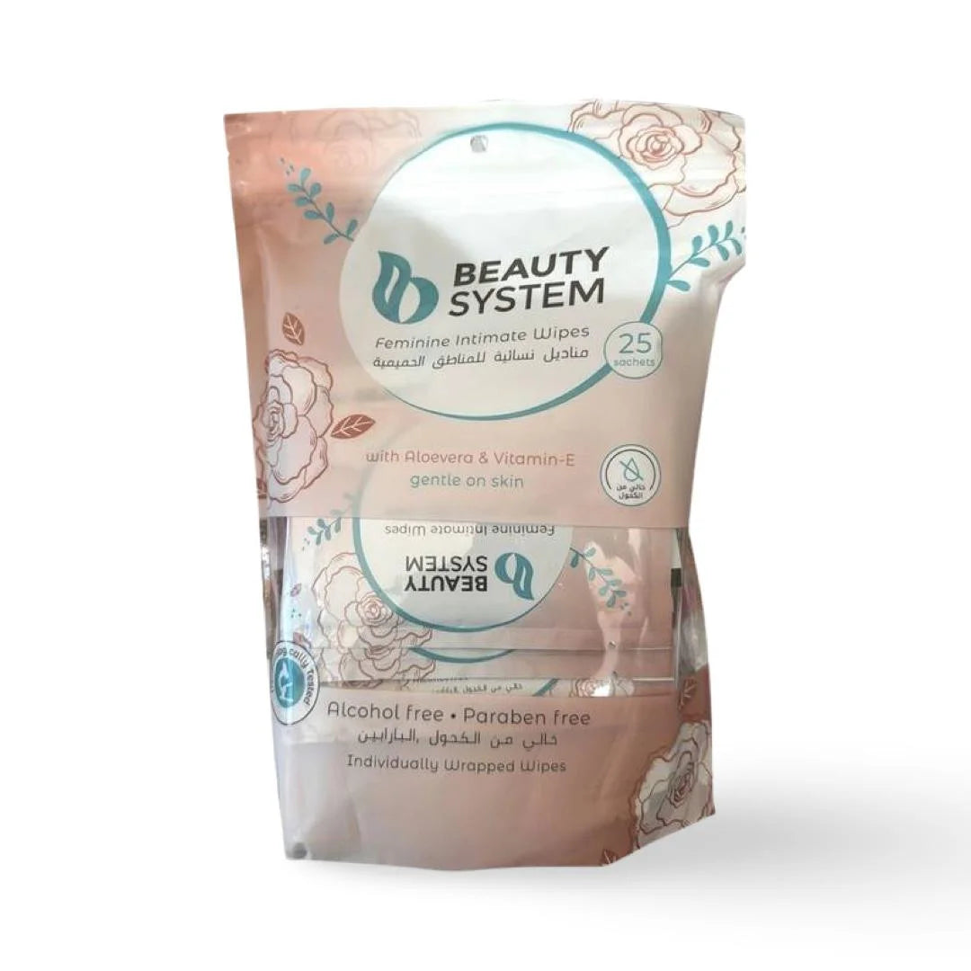 Beauty System - Feminine Intimate Wipes - 25 Pcs