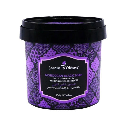 Moroccan Black Soap With Ghassoul & Rosemary Oil