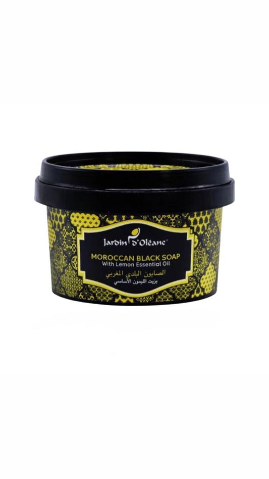 Moroccan Black Soap With Lemon Essential Oil