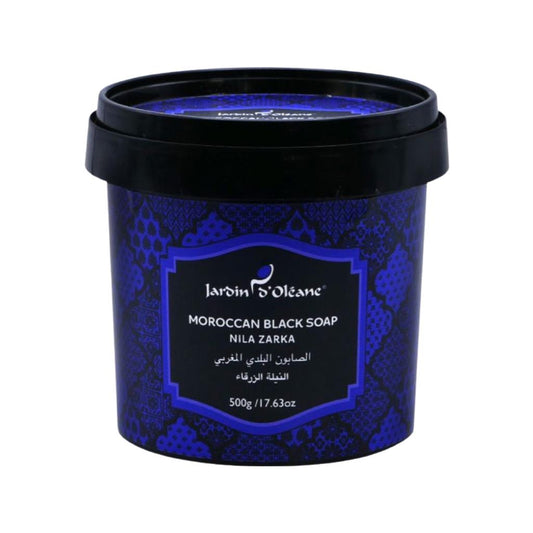 Jardin o ' Oleane - Moroccan Black Soap With indigo blue