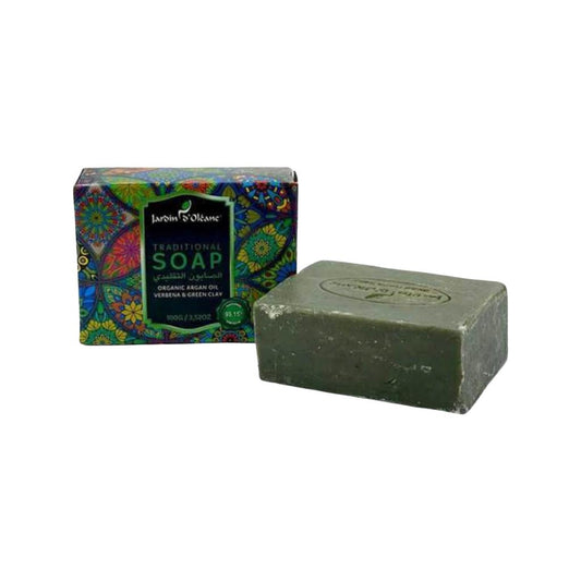 TRADITIONAL SOAP With Organic Argan oil, Verbena & Green Clay