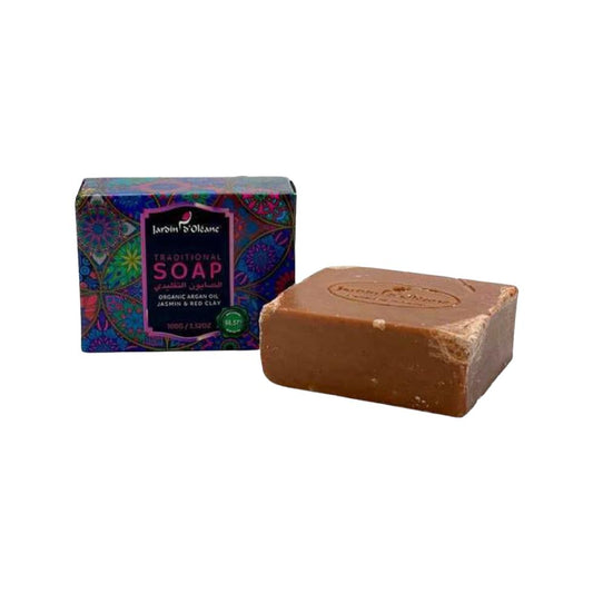 Jardin o ' Oleane - TRADITIONAL SOAP With Organic Argan oil, Jasmin & Red Clay