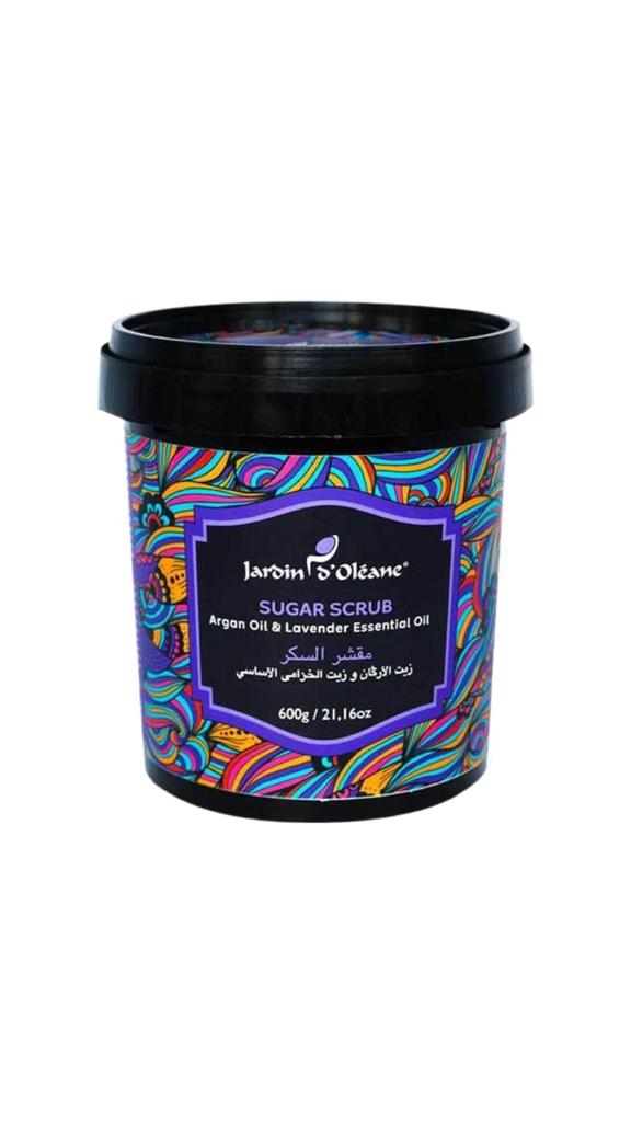 Jardin o ' Oleane - SUGAR SCRUB With Argan oil & Lavender Essential Oil