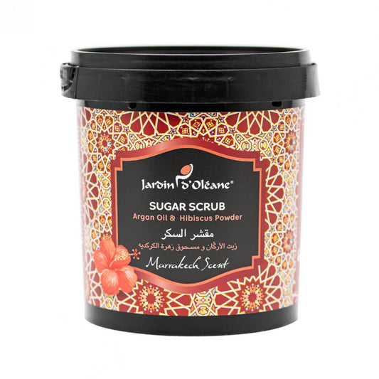 Jardin o ' Oleane - SUGAR SCRUB With Argan Oil & Hibiscus Powder