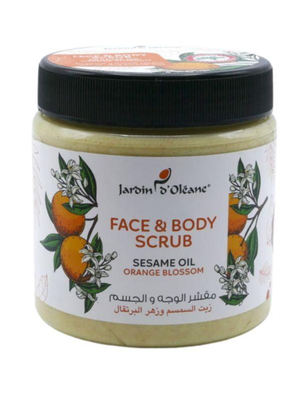 Jardin Oleane Face and Body Scrub with Sesame Oil and Orange Blossom