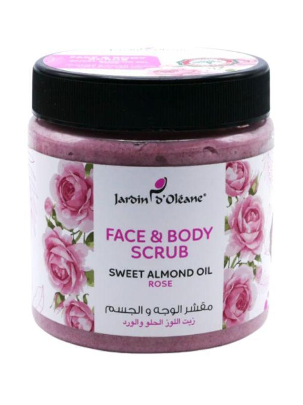 جاردن أوليان مقشر للوجه والجسم بزيت اللوز الحلو والورد

