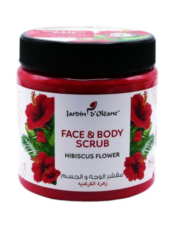 jardin oleane face and body scrub with Hibiscus Flower