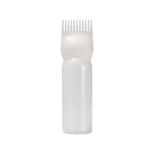 Hair Oil Measurment cup with comb - White