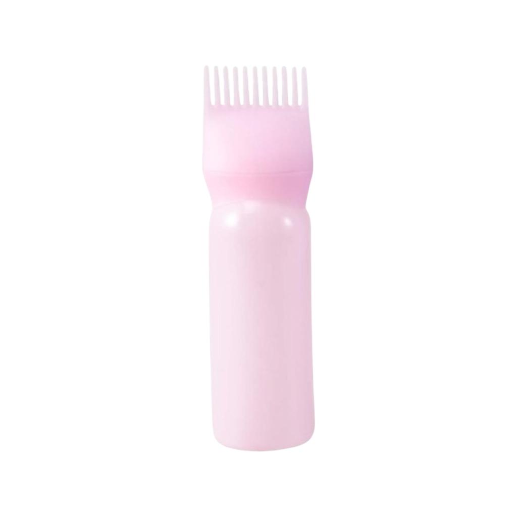 Hair Oil Measurment cup with comb - Pink