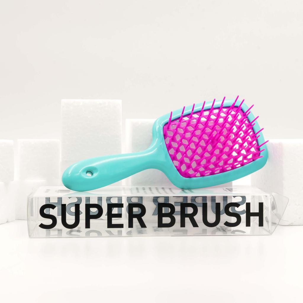 Super hair Brush - Green X Purple