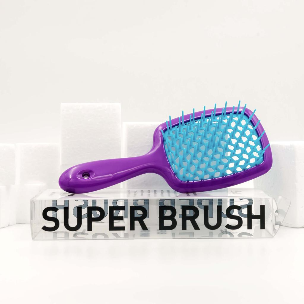 Super hair Brush - purple X turquoise