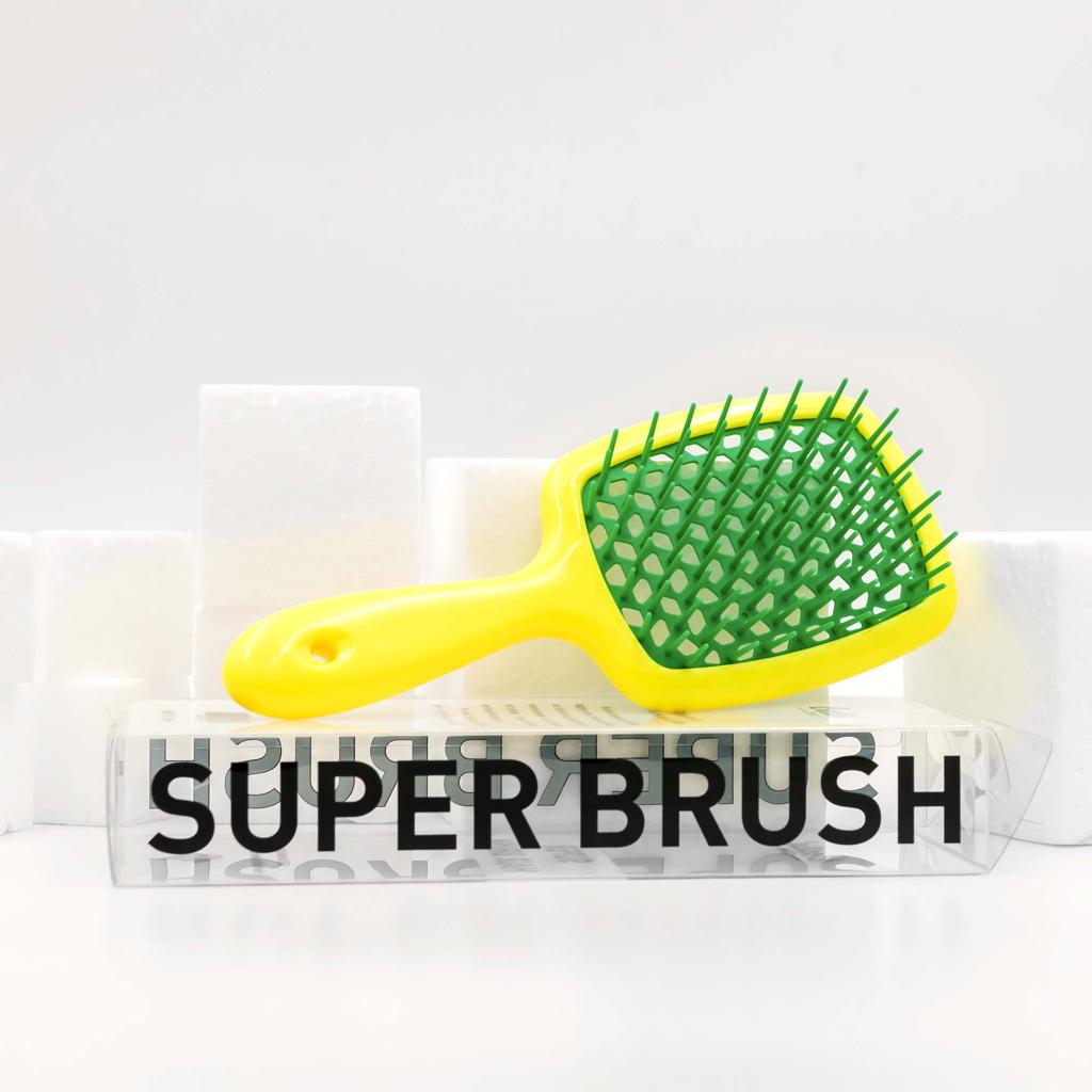 Super hair Brush - Yellow X Green