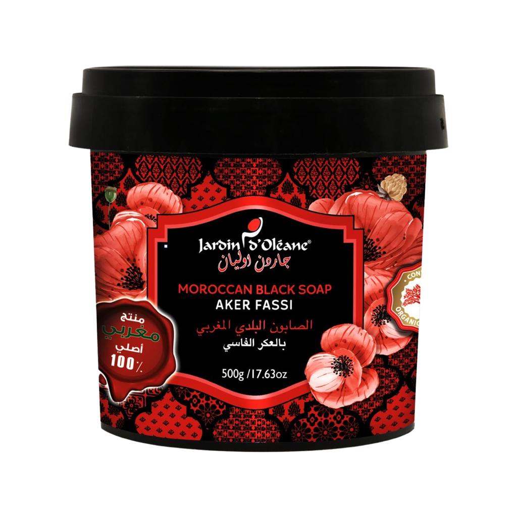 JARDIN OLEANE MOROCCAN BLACK SOAP AKER FASSI 500g