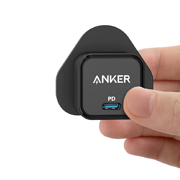 شاحن حائط مكعب الشكل بقوة 20 واط من انكر اسود اللون

