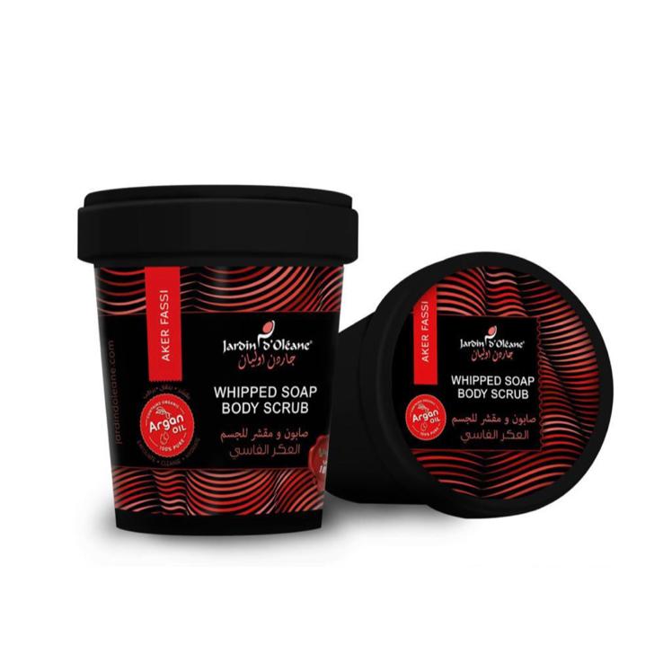 JARDIN OLEANE WHIPPED SOAP AND BODY SCRUB AKER FASSI 500G