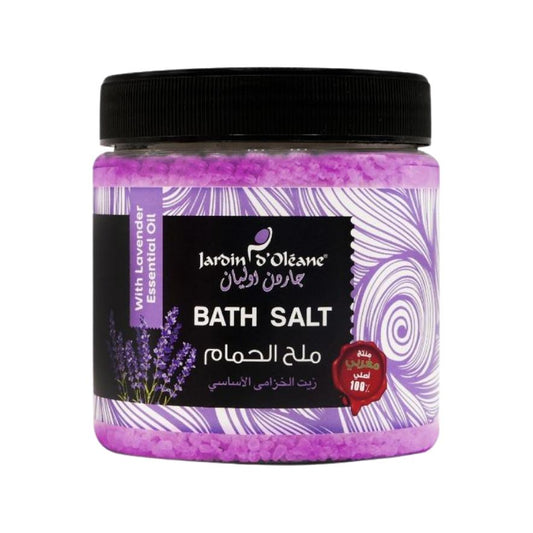 JARDIN OLEANE BATH SALT WITH LAVENDER ESSENTIAL OIL 600G